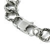 304 Stainless Steel Twisted Bracelets for Women Men BJEW-C063-06AS-3