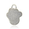 Antique Silver Alloy Enamel Dog Paw Print Pendants LS-ENAM-M023-04-2