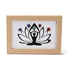 Yoga Gemstone Chakra Picture Frame Stand DJEW-F021-05K-1