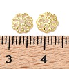 Rack Plating Brass Bead Caps KK-F090-21G-01-3