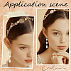 6 Pairs Sun Rack Plating Brass Micro Pave Cubic Zirconia Stud Earring Findings KK-BBC0010-98-5
