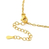 Brass Snake & Cubic Zirconia Pendant Necklaces NJEW-H170-01G-4
