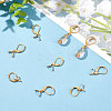 50Pcs 304 Stainless Steel Leverback Earring Findings with Pendant Bails STAS-BBC0001-52G-5