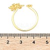 Brass Cuff Rings RJEW-D341-02G-5