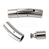 Tube 304 Stainless Steel Bayonet Clasps STAS-Q034-1-1