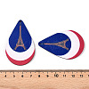 French Theme Printed Wood Pendants WOOD-N016-11-3