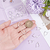 20Pcs Rack Plating Eco-friendly Brass Hoop Earring Findings with Latch Back Closure KK-BBC0027-50S-3