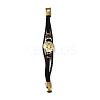 Braided Leather Cord Retro Multi-strand Bracelets BJEW-L616-20I-2