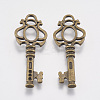 Tibetan Style Pendant Pave Cabochon Settings TIBEB-23250-AB-NR-2