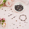 114Pcs Transparent Electroplate Glass Beads GLAA-PA0001-17D-3