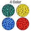 800pcs 4 Colors Baking Paint 15/0 Glass Round Seed Beads SEED-FS0001-21B-2