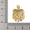 Brass Micro Pave Cubic Zirconia Pendants KK-N254-126G-3