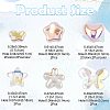 16Pcs 8 Styles UV Plating Plastic Imitation Pearl Beads KY-FS0001-47-4