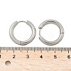 Tarnish Resistant 304 Stainless Steel Huggie Hoop Earrings EJEW-F111-20mm-P-3