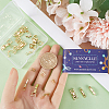 24Pcs 8 Styles Eco-Friendly Brass Watch Band Clasps KK-SC0004-13-3