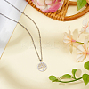 1Pc Rhodium Plated 925 Sterling Silver Pendants STER-BBC0008-33-3