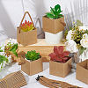 Waterproof Kraft Paper Succulents Wraps with Handle for Wedding Baby Shower Favors CON-WH0115-03-4