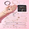 8Sets 8 Styles Iron Alloy Link Bracelets Set for Women BJEW-FS0001-10-2