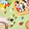 60Pcs 10 Colors Cube Food Grade Eco-Friendly Silicone Focal Beads SIL-TA0001-54A-5