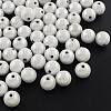 Spray Painted Acrylic Beads MACR-Q154-8mm-001-1