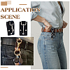 Imitation Leather Garment Accessories KEYC-WH0027-122-5
