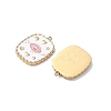 304 Stainless Steel Enamel Pendants STAS-H483-34C-G-2