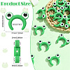 20Pcs Frog Ear Silicone Focal Beads SIL-CJ0002-83B-2