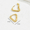 Classic Minimalist Elegant 201 Stainless Steel Hoop Earrings BI8954-1-3