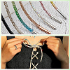 5 Yards Rhinestone Synthetic Rubber Cords OCOR-SP0001-33B-7