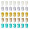 100Pcs 5 Colors Opaque Acrylic Beads OACR-TA0004-98-1