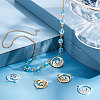 20Pcs 2 Colors 304 Stainless Steel Pendants STAS-UN0044-38-4