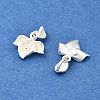 925 Sterling Silver Flower Charms STER-D302-08A-S-2