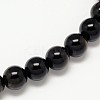 Grade AA Natural Golden Sheen Obsidian Round Beads Strands G-L275-01-8mm-1