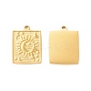 304 Stainless Steel Pendants STAS-A075-10G-2
