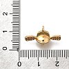 Brass Micro Pave Cubic Zirconia Cup Peg Bails KK-K378-51G-3