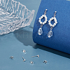 3Pcs 925 Sterling Silver Stud Earring Findings STER-UN0001-40-2