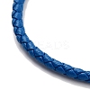 Braided Round Imitation Leather Bracelets Making BJEW-H610-01G-15-3