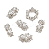 Heartbeat Brass Micro Pave Clear Cubic Zirconia European Beads CU-CBA6A75-22P-1