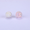 Printed Round Silicone Focal Beads SI-JX0056A-33-1