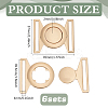 6Sets Zinc Alloy Side Release Buckles FIND-BC0013-98A-2