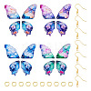 DIY Epoxy Resin Wings Pendants Dangle Earring Making Kits DIY-TA0013-31-2