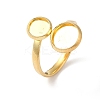 304 Stainless Steel Open Cuff Ring Findings X-STAS-E124-05E-G-1