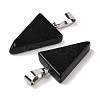 Natural Obsidian Pendants G-B127-04P-06-3