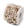 Handmade 304 Stainless Steel Beaded Chains CHS-L031-11G-04-3