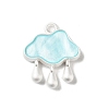 Baking Paint Zinc Alloy with Resin Pendant LS-FIND-Z038-01C-1