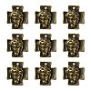 Tibetan Style Alloy Cross with Jesus Alloy Pendants for Easter Jewelry MLF10674Y-NF-1