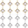 16Pcs 2 Colors 304 Stainless Steel Charms STAS-UN0035-45-1