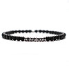 Natural Frosted Round Obsidian Beaded Bracxelets for Men OI5065-2-1