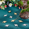 16Pcs 2 Colors 304 Stainless Steel Pendants STAS-HY0001-20-4