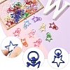 30Pcs Spray Painted Eco-Friendly Alloy Swivel Snap Hooks Clasps FIND-YW0008-98-5